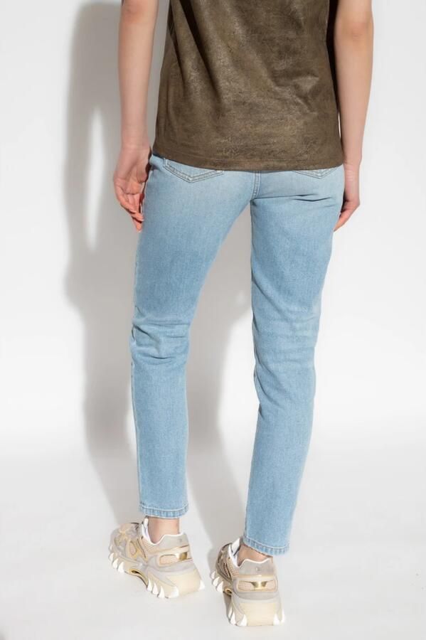 Balmain Faded denim slim fit jeans Blauw Dames - Foto 6