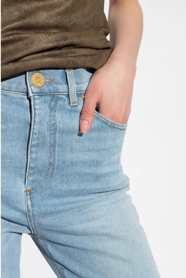 Balmain Faded denim slim fit jeans Blauw Dames - Foto 3