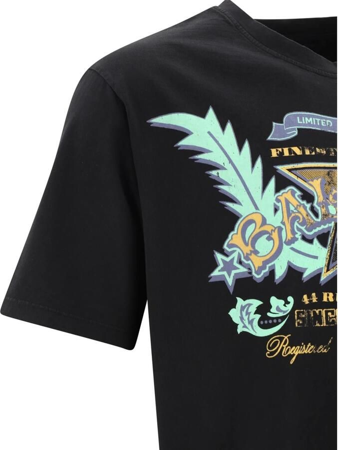 Balmain Vintage Zwart Western Print T-Shirt Black Heren - Foto 3