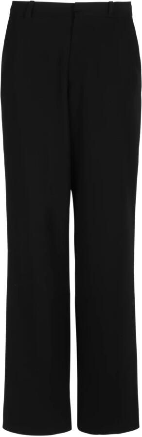 Balmain Klassieke zwarte wollen broek Zwart Heren
