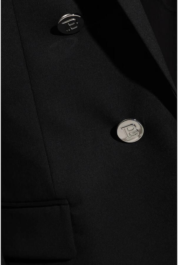 Balmain Zwarte Wollen Blazer met MaxiHeren Revers Black Heren - Foto 2