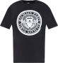 Balmain Katoenen Velvet Logo T-Shirt Klassiek Zwart Black Heren - Thumbnail 1