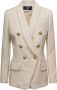 Balmain Blazer met dubbele rij knopen Beige - Thumbnail 2