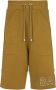 Balmain Bermuda shorts van milieuvriendelijk katoen met reflecterend logo. Groen Heren - Thumbnail 1