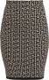 Balmain bicolor jacquard gebreide rok Multicolor Dames - Thumbnail 1