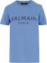 Balmain Blauw Crew Neck T-Shirt Stijlvol en Comfortabel Blauw Dames - Thumbnail 1