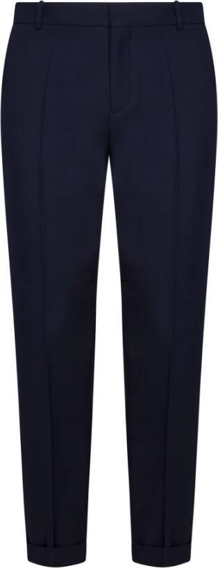 Balmain Blauwe Wide-Leg Denim Jeans Ss23 Blauw Heren