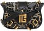 Balmain Crossbody bags Blaze leather bag with jacquard monogram in zwart - Thumbnail 2