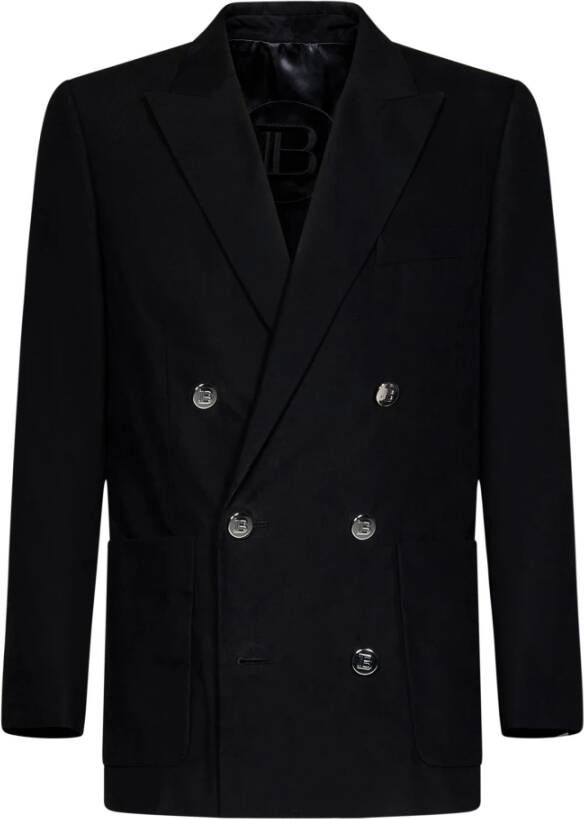 Balmain Blazer Zwart Heren