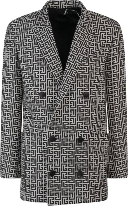 Balmain Blazer Zwart Heren