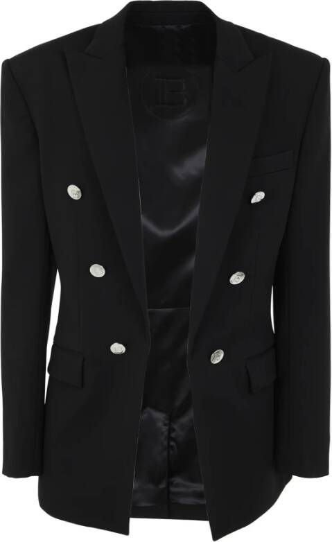 Balmain Blazer Zwart Heren