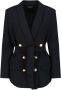 Balmain Zwarte Single-Breasted Blazer Black Dames - Thumbnail 1