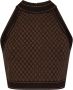Balmain Bruine T-shirts & Polos voor vrouwen Aw23 Bruin Dames - Thumbnail 1