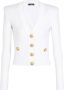 Balmain Geknoopte cropped gebreide cardigan White Dames - Thumbnail 1