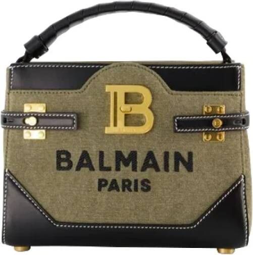 Balmain Canvas handbags Groen Dames