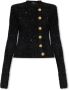 Balmain Dubbelbreasted gebreide cardigan Black Dames - Thumbnail 1