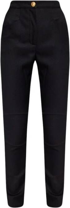 Balmain Wool skinny-fit trousers Zwart Dames