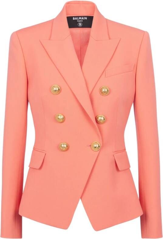 Balmain Classic 6-button jacket Roze Dames