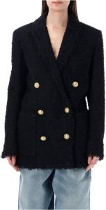 Balmain Coats Zwart Dames