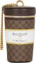 Balmain Coffee Cup minaudière in mini monogram canvas Bruin Dames - Thumbnail 1