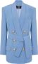 Balmain Crepe jacket with shawl collar Blauw Dames - Thumbnail 1
