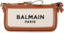 Balmain Pochettes Canvas B-Army pouch with leather inserts in bruin - Thumbnail 10