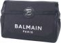 Balmain Denim Grijze Logo Crossbody Tas Grijs Dames - Thumbnail 1