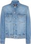 Balmain Denim jacket with zip fastening Blauw Heren - Thumbnail 1
