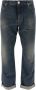 Balmain Rechte Jeans in Blauwe Denim met Medium Hoge Taille Blauw Heren - Thumbnail 1