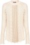 Balmain Ongestructureerde gebreide trui Beige Heren - Thumbnail 1