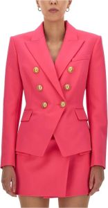 Balmain Double-Breasted Jacket Roze Dames