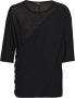 Balmain Gedrapeerde jersey T-shirt Black Heren - Thumbnail 1