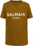 Balmain T-shirt met logoprint Groen - Thumbnail 1