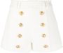 Balmain Elegante Witte Korte Shorts White Dames - Thumbnail 1