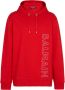 Balmain Embossed hooded sweatshirt Rood Heren - Thumbnail 1