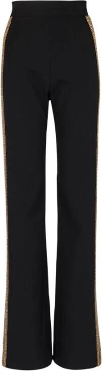 Balmain Embroidered wool Tuxedo trousers Black Dames