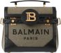 Balmain Exclusive Canvas B-Buzz 23 bag with leather panels Beige Dames - Thumbnail 1