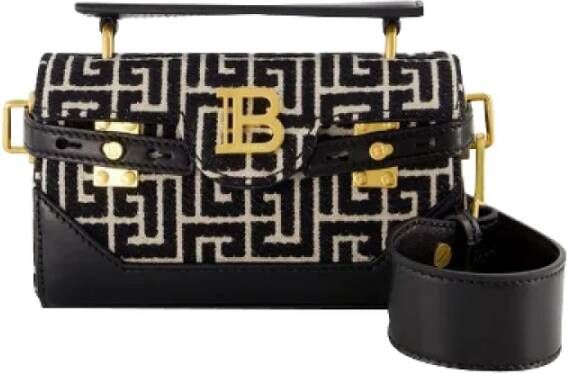 Balmain Fabric shoulder-bags Zwart Dames