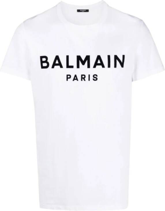 Balmain T-shirt met logoprint Wit - Foto 1