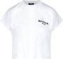 Balmain Logo Grafische Katoenen T-shirt White Dames - Thumbnail 3
