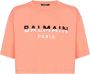 Balmain Cropped T-shirt Roze - Thumbnail 1
