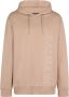 Balmain Hoodie met logo-reliëf Beige - Thumbnail 1
