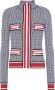 Balmain Gebreid jasje met monogram Meerkleurig Dames - Thumbnail 1