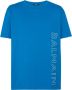 Balmain Geëmbosseerd T-shirt Blauw Heren - Thumbnail 1