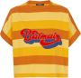 Balmain MultiColour T-shirt Crop Polos Multicolor Dames - Thumbnail 1