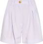 Balmain Uitlopende crepe shorts Purple Dames - Thumbnail 1