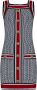 Balmain Gestreepte Jurk in Multikleur met Goudkleurige Rits Meerkleurig Dames - Thumbnail 1