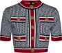 Balmain Gestreepte Top in Multikleur met Metalen Rits Meerkleurig Dames - Thumbnail 1