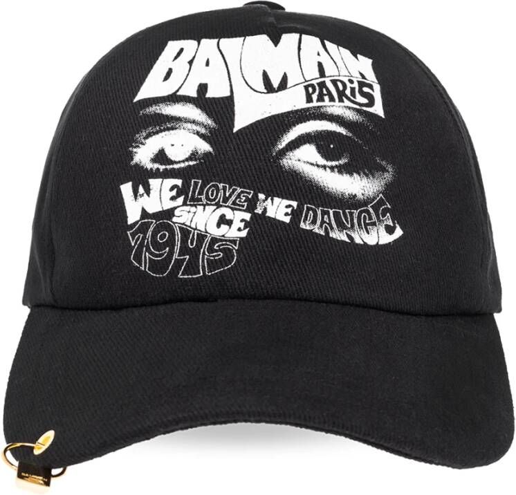 Balmain PB Piercing cap Black Heren