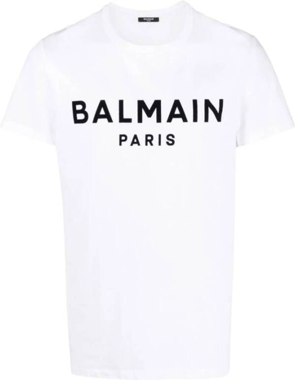 Balmain Heren Paris T-Shirt XL Wit Heren